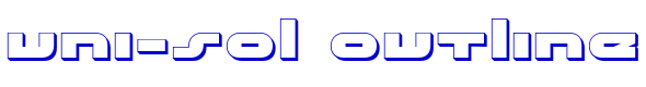 uni-sol outline フォント